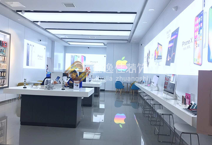 深圳湾公园附近苹果5G概念手机店装修