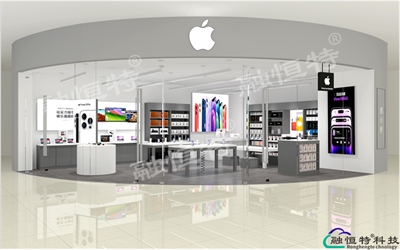 成都某商业中心苹果手机专卖店设计效果图新鲜出炉-融恒特科技
